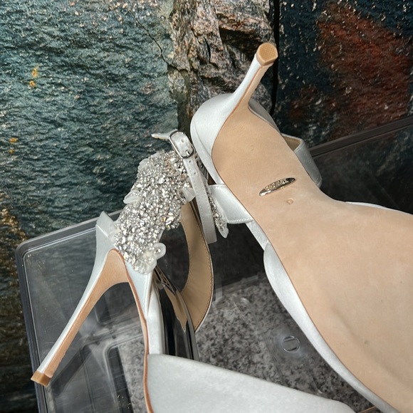 BADGLEY MISCHKA Blanca Strappy Crystal Stilettos - Picture 17 of 17